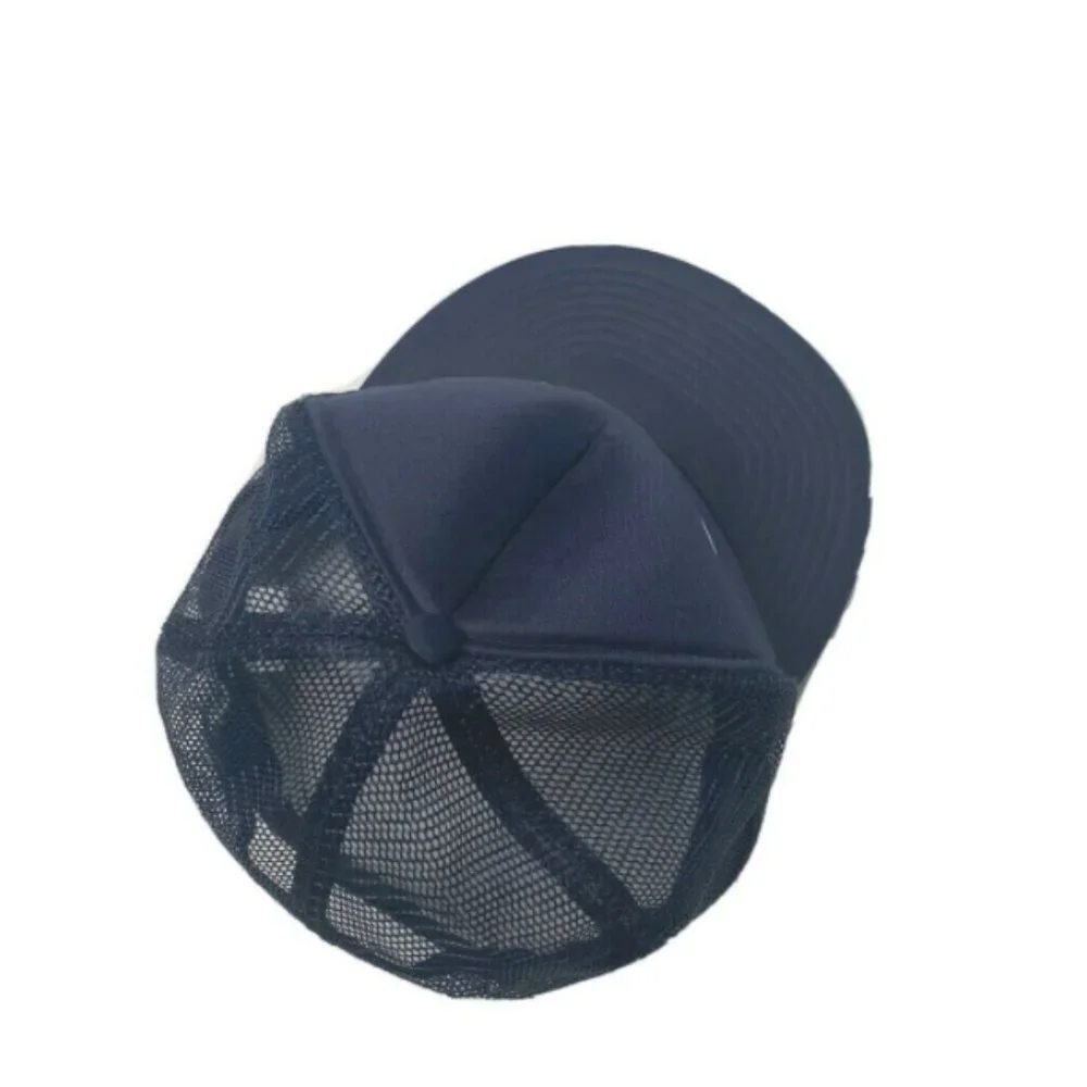 Vintage 1970s Christy Trucking Hat Cap Navy Blue